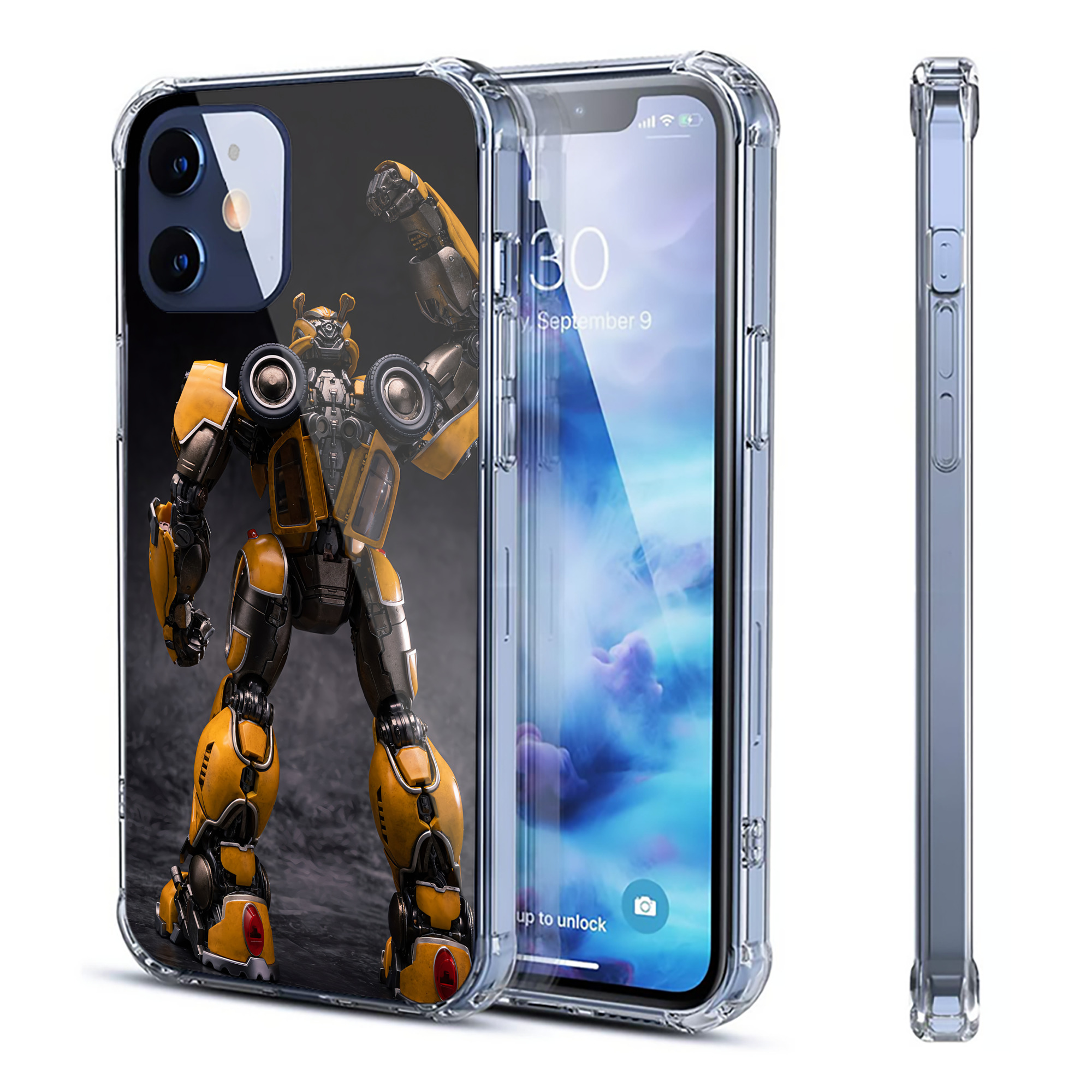 （画像用） Transformers トランスフォーマー 【iPhone 12シリーズ対応】透明スマホケース（クリアソフトケース）